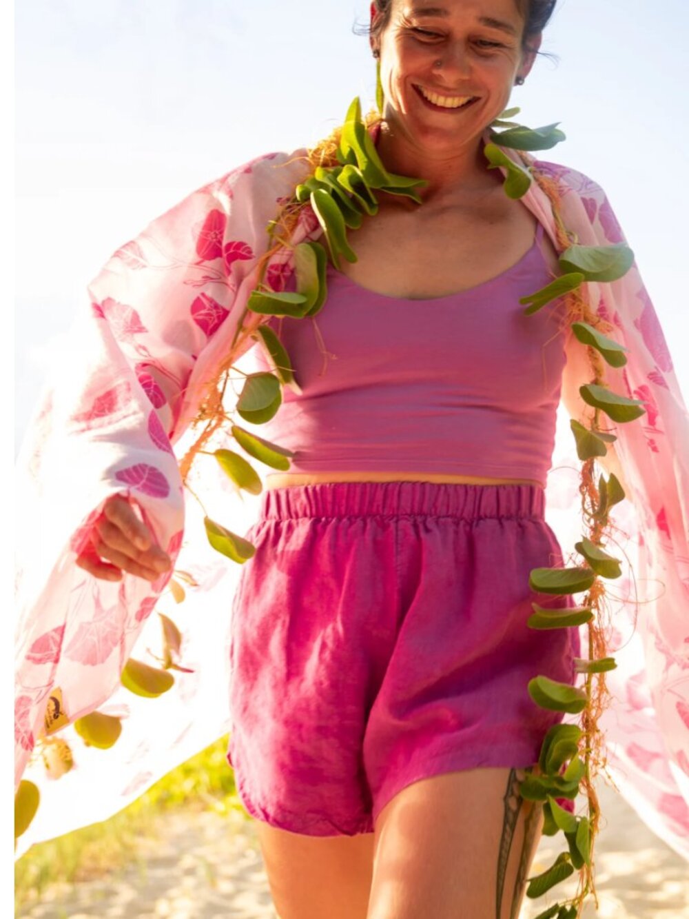 The Kealopiko Shop Pilialo Breezy Shorts Fuchsia shorts Small